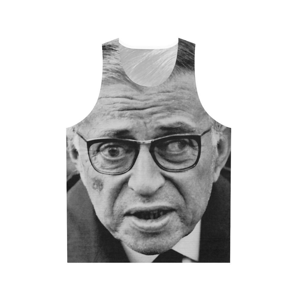 Jean Paul Sartre Unisex Tank Top