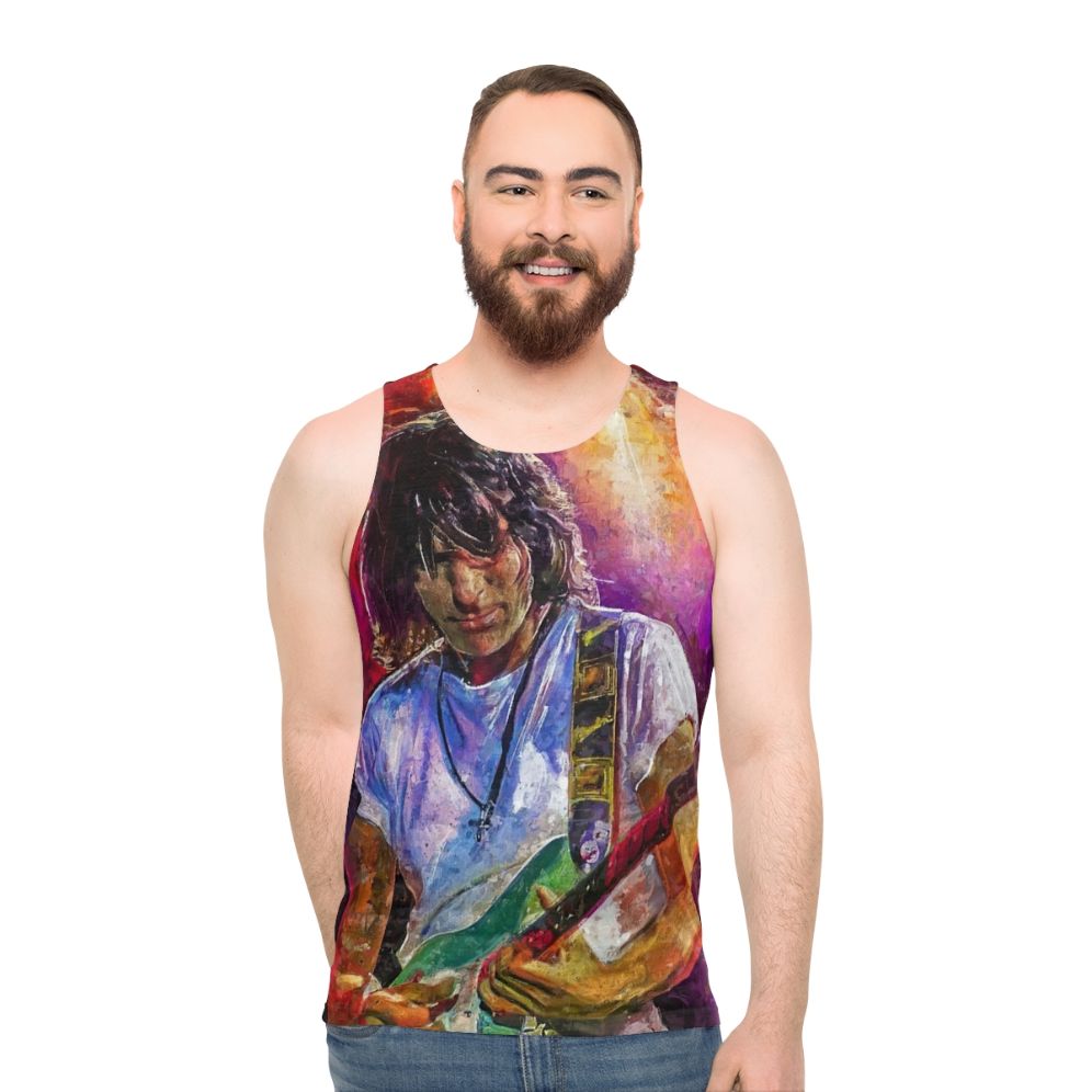 Jeff Beck art unisex tank top