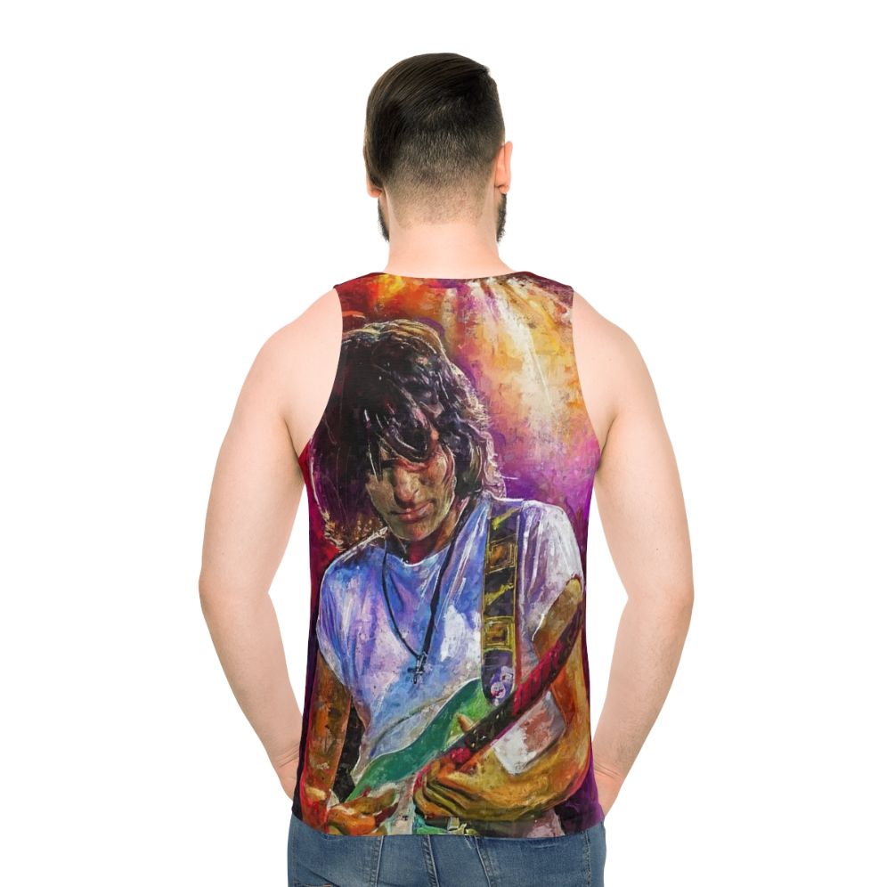 Jeff Beck art unisex tank top