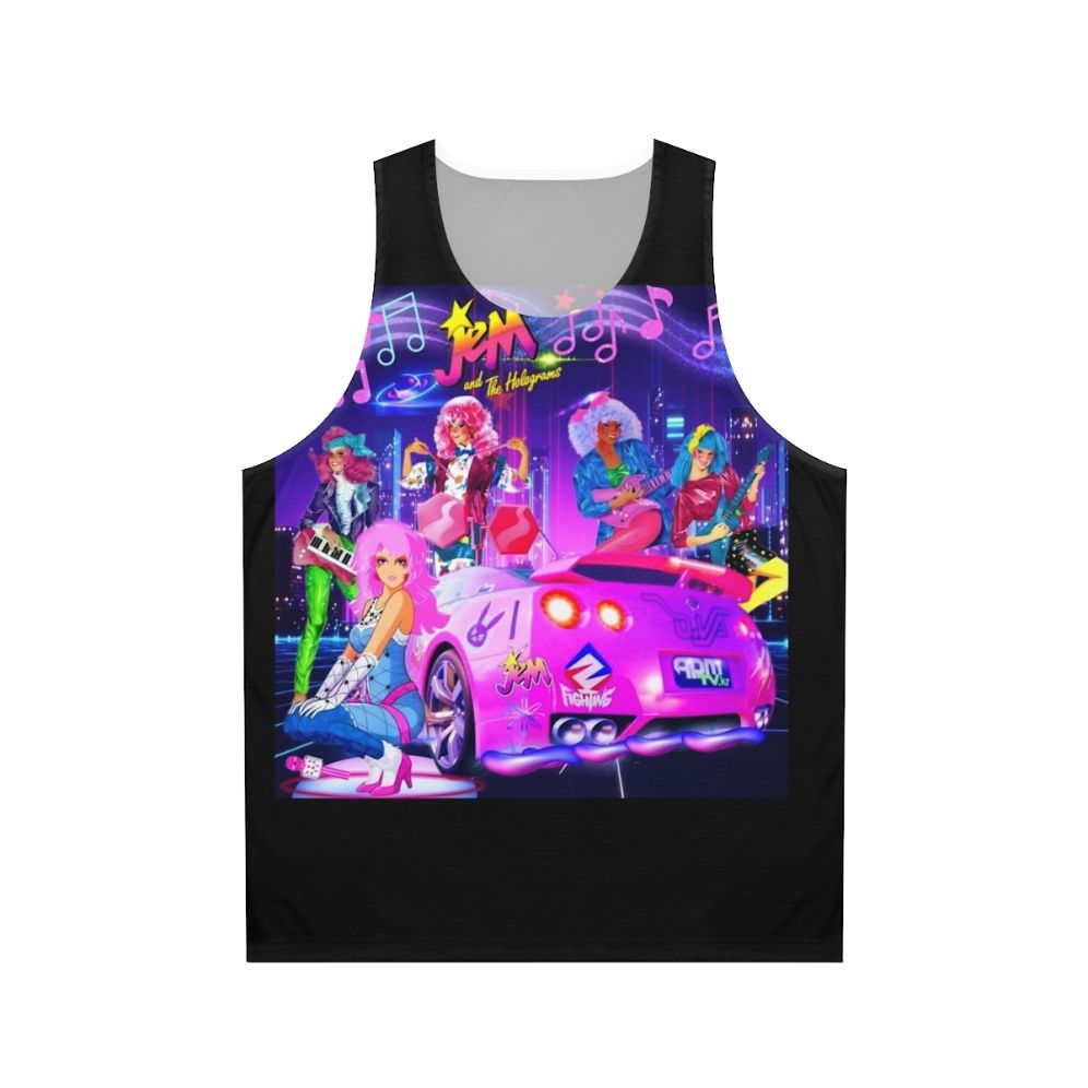 Jem and The Holograms Music Notes Unisex Tank Top