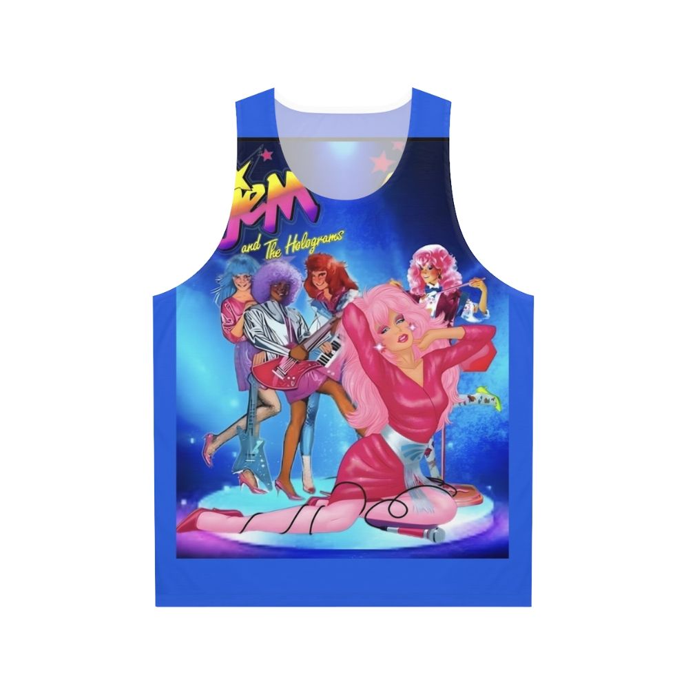 Jem and The Holograms unisex pink glitzy music tank top