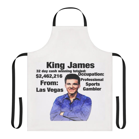 Jeopardy Fan Apron featuring a crown design