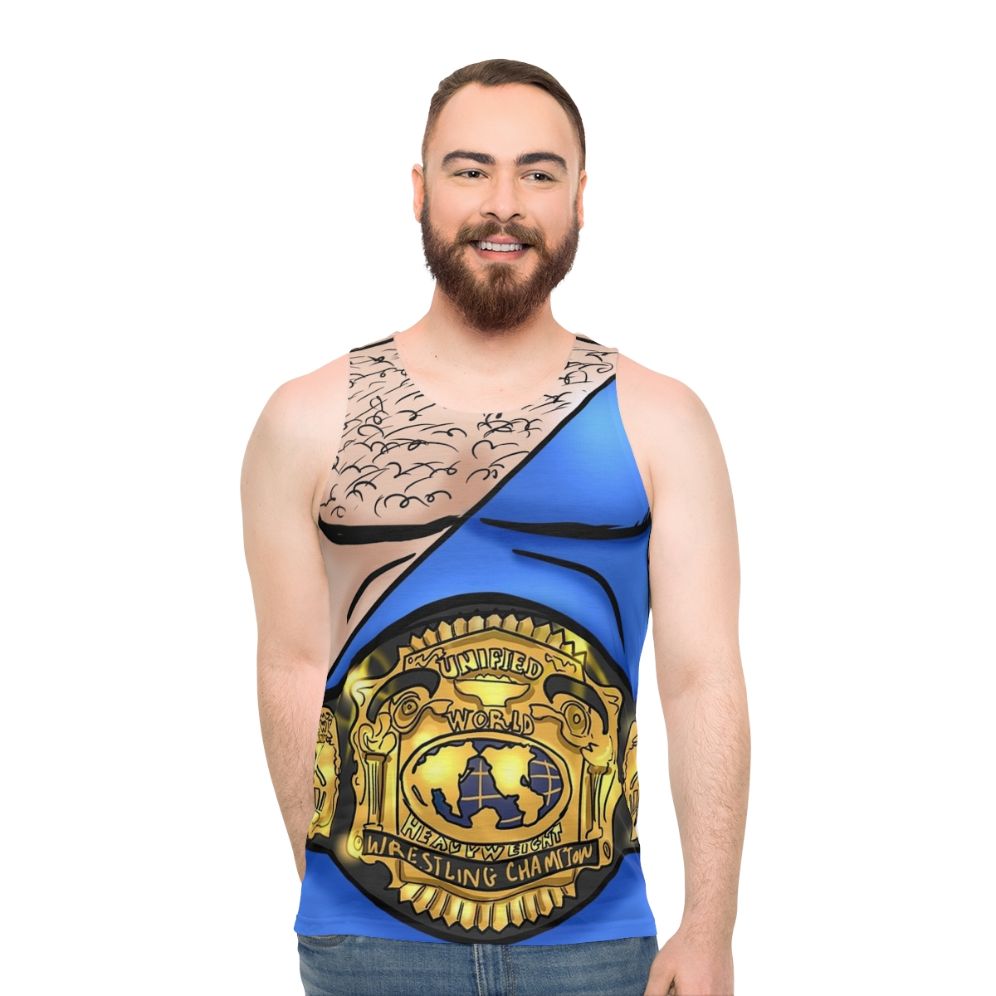Jerry Lawler Championship Belt Unisex Wrestling Tank Top