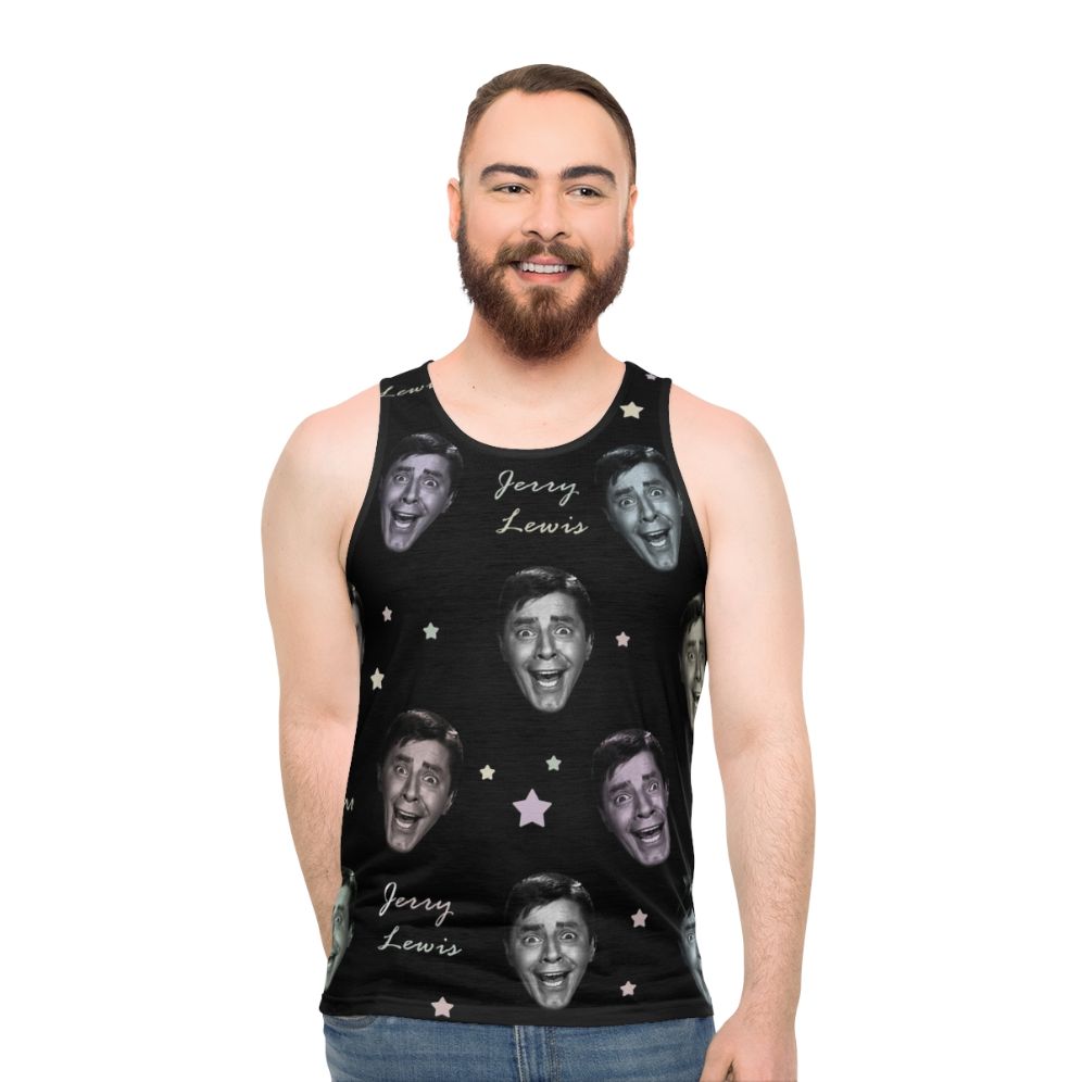 Jerry Lewis Unisex American Flag Tank Top