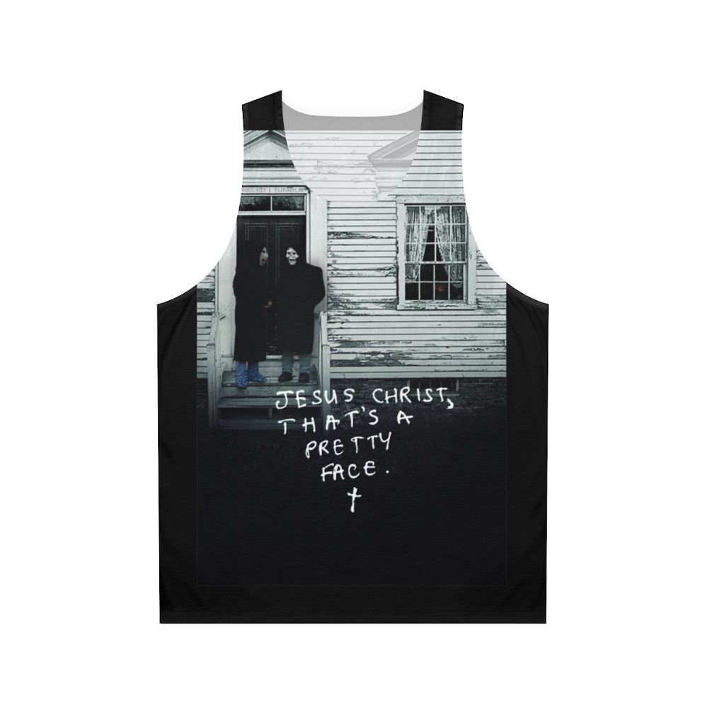 Unisex Christian tank top with Jesus Christ graphic