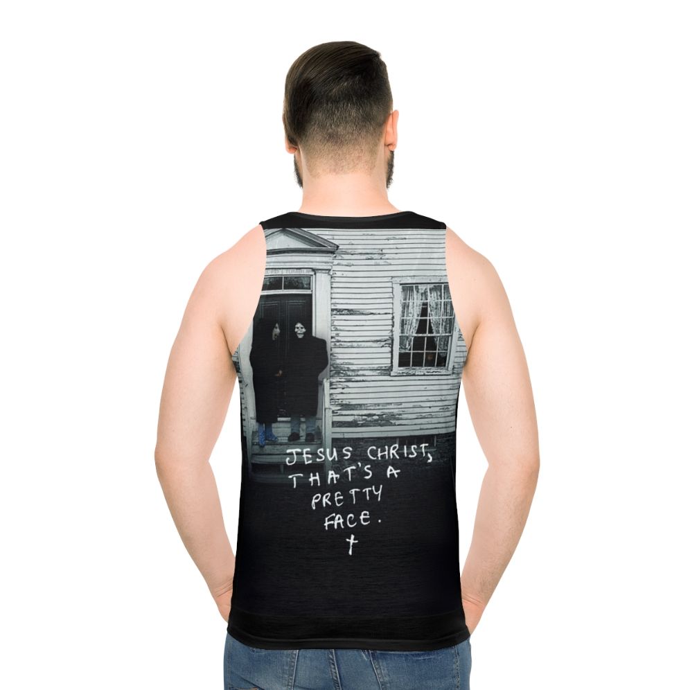 Unisex Christian tank top with Jesus Christ graphic
