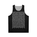 Christian Apparel Jesus Christ Lyrics Unisex Tank Top