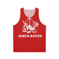 Jesus Saves Hockey Goalie Unisex Tank Top