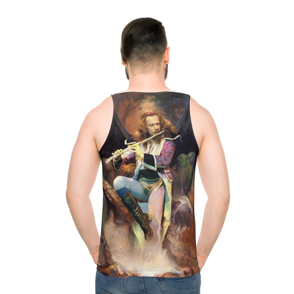 Jethro Tull inspired unisex tank top with "Songs From The Wood" design
