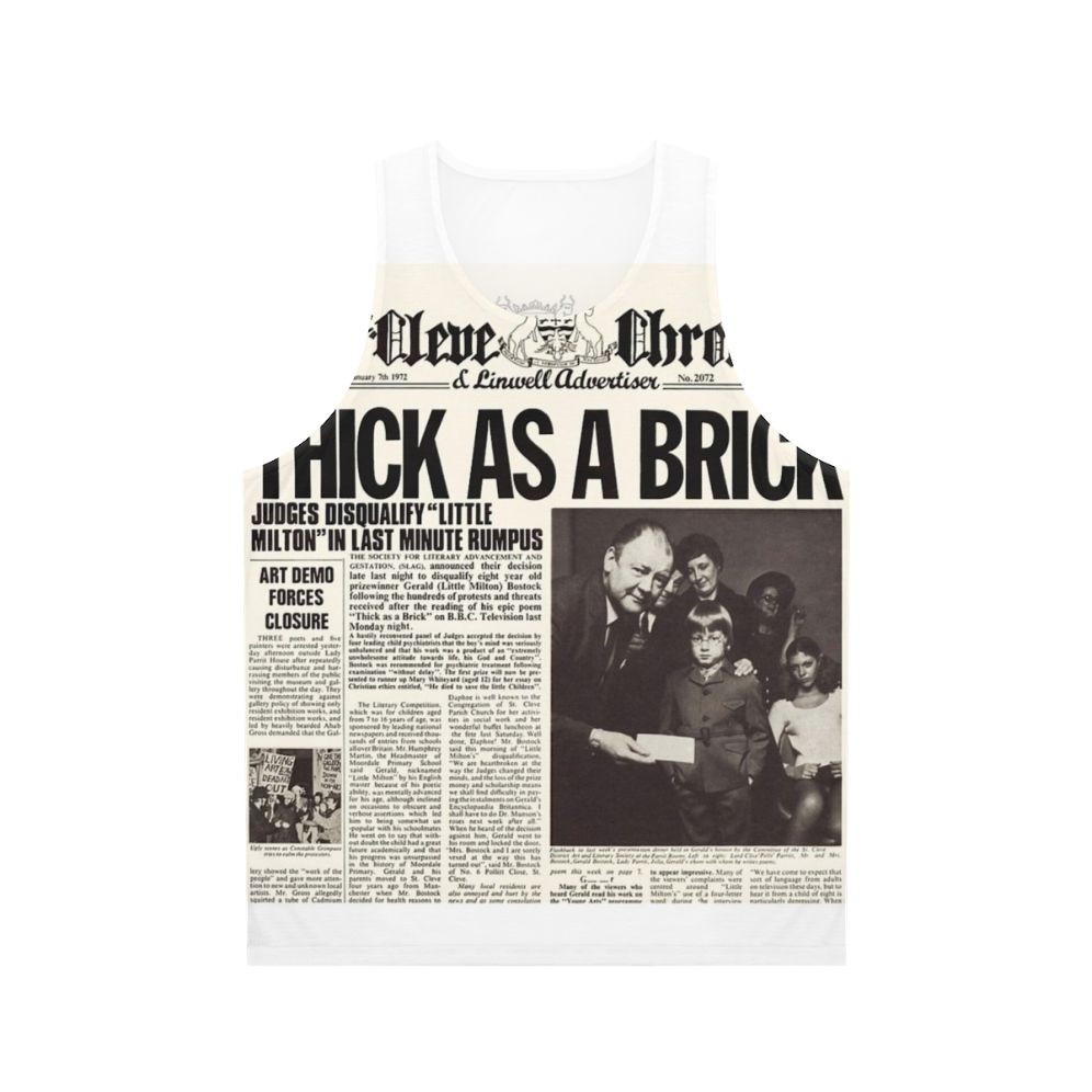 Jethro Tull "Thick As A Brick" Unisex Music Tank Top