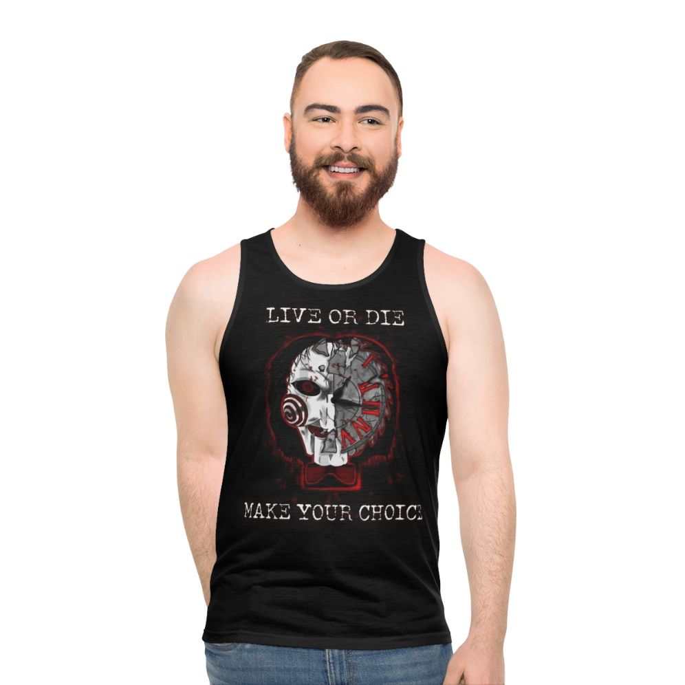 Jigsaw Horror Movie Unisex Tank Top