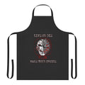 Jigsaw-inspired fan art apron with saw blade design
