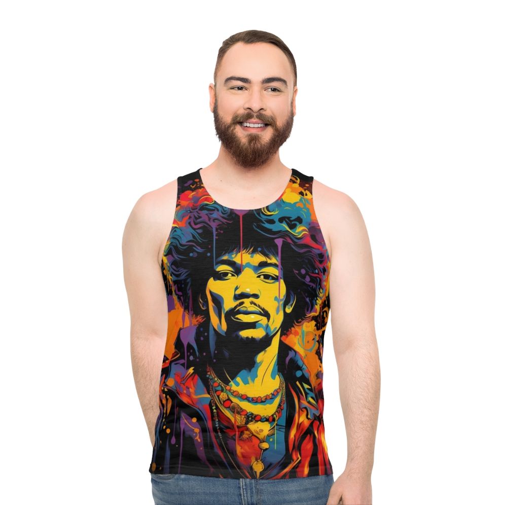Jimi Hendrix Unisex Rock Music Tank Top