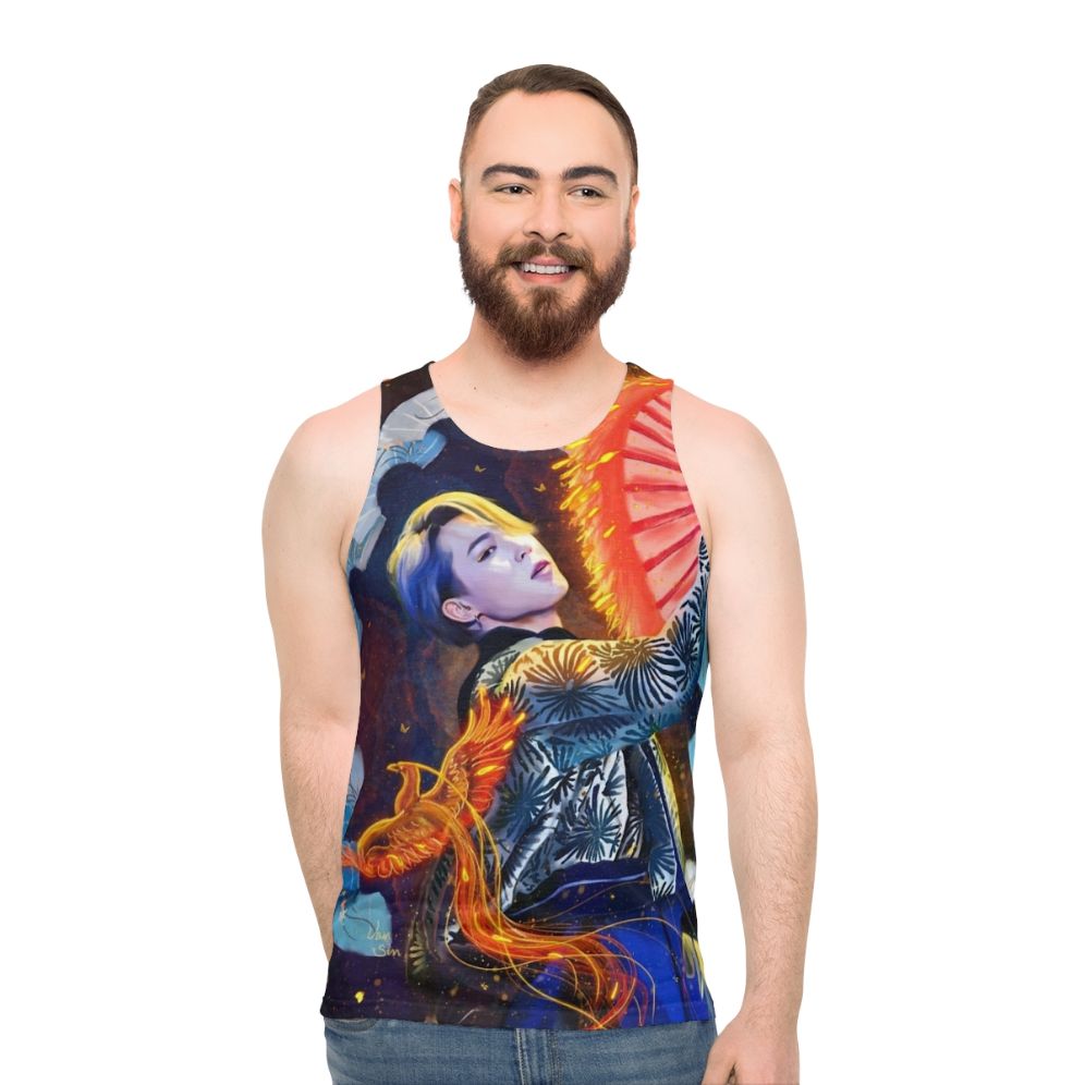 Jimin Golden Pheonix Unisex Tank Top