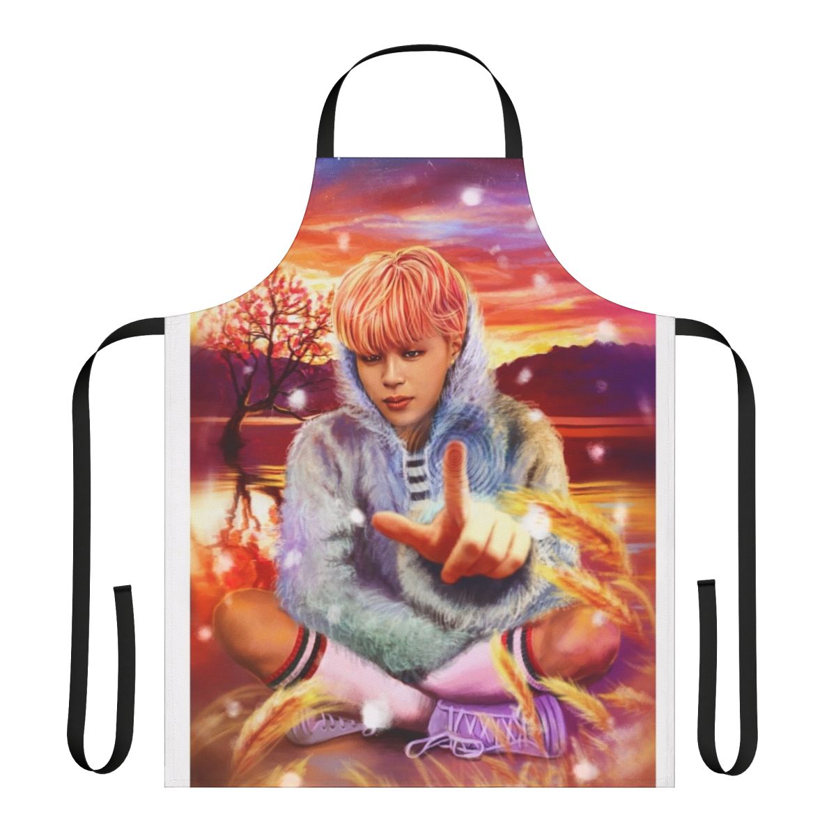 Jimin-Inspired Spring Day Fanart Apron