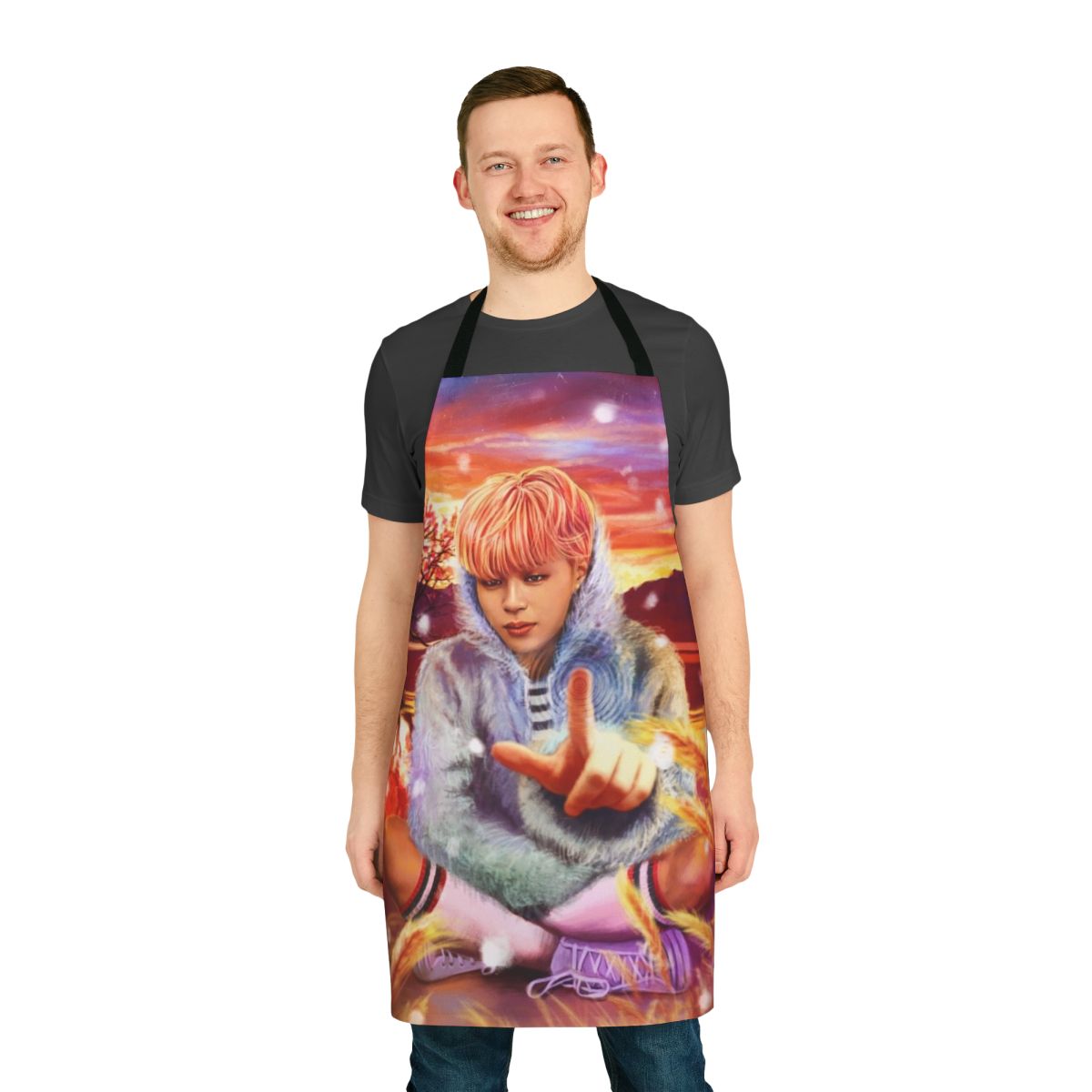Jimin-Inspired Spring Day Fanart Apron