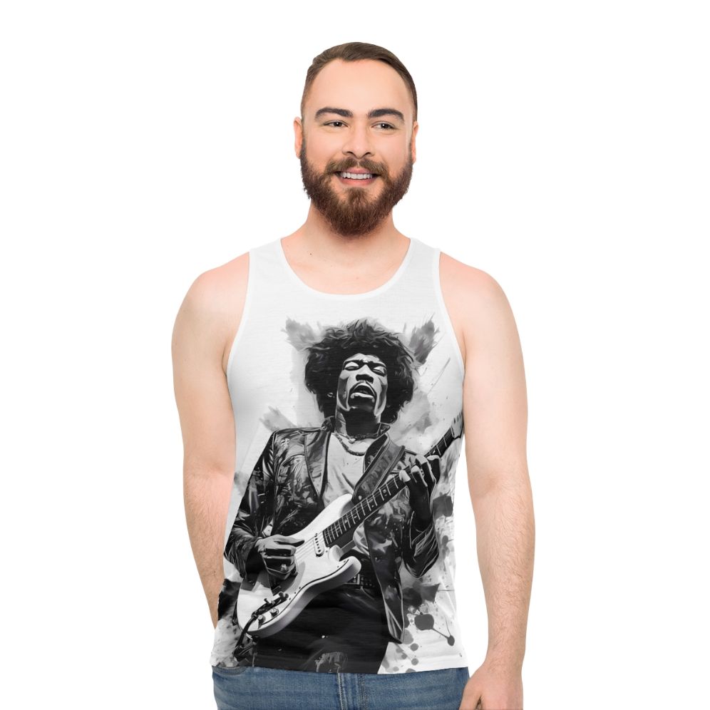 Jimmy Hendrix Classic Rock Unisex Tank Top