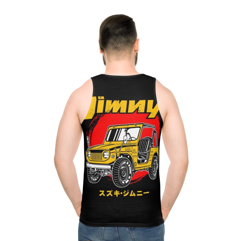 Jimny Classic Yellow Unisex Tank Top for Off-Road Enthusiasts