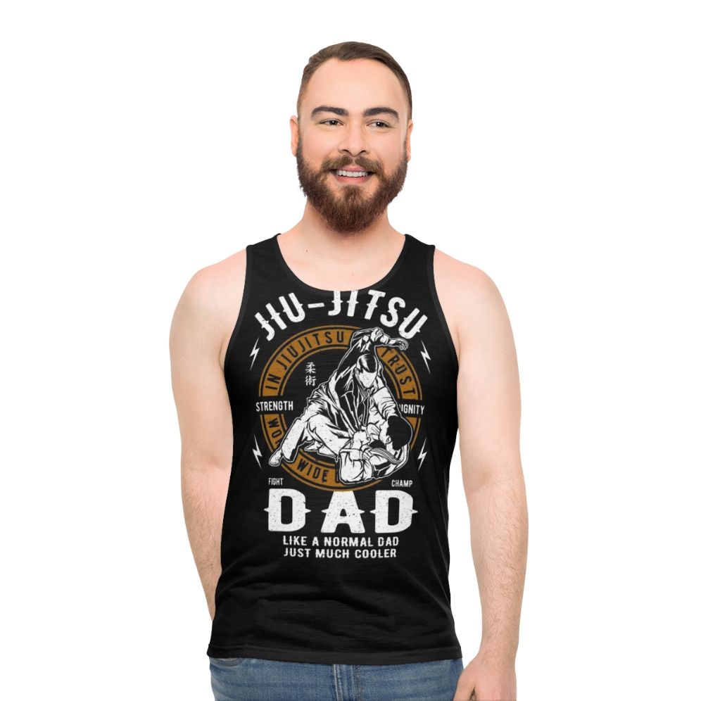 Jiu Jitsu Dad Martial Arts Fighter Fathers Day Unisex Tank Top