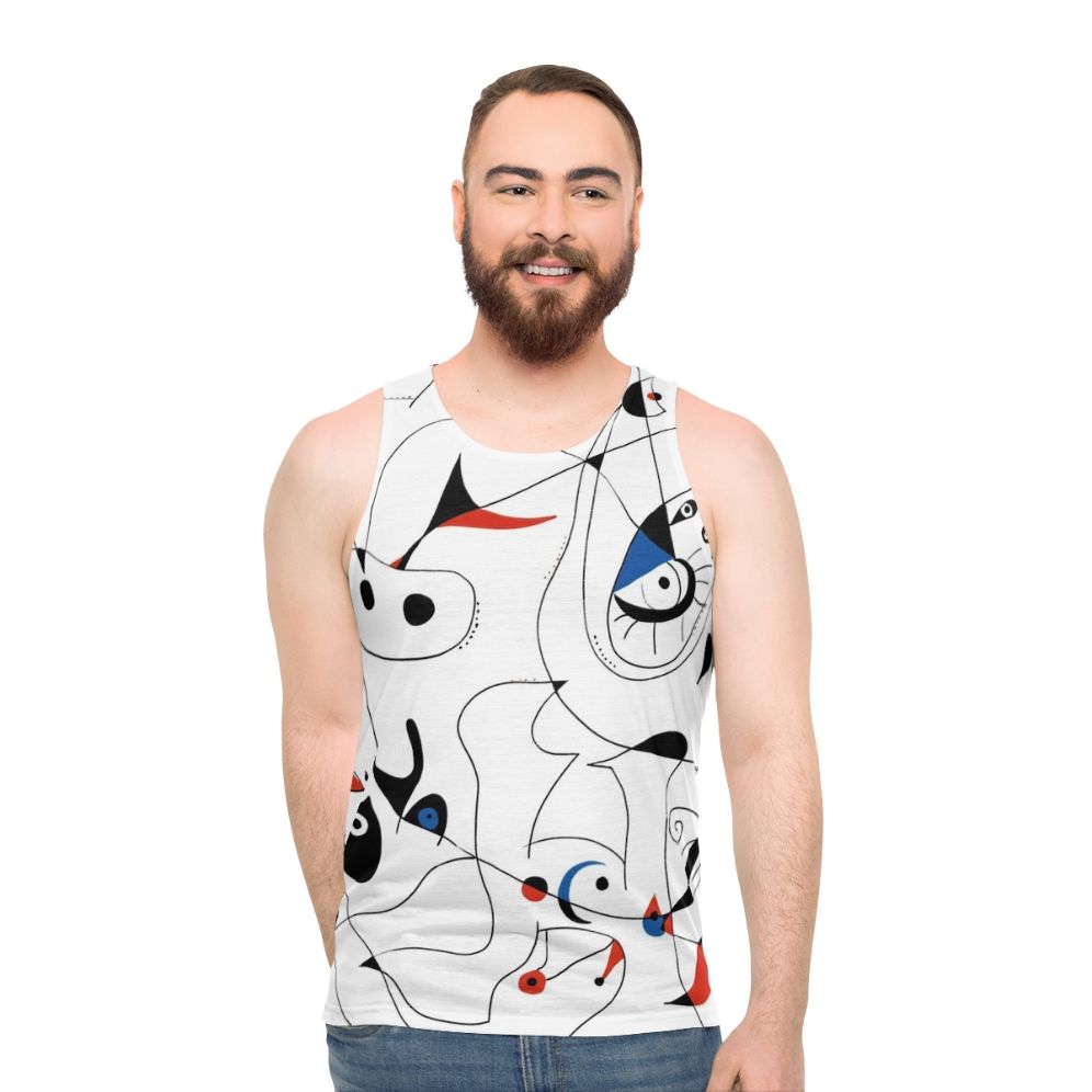 Joan Mir Abstract Minimalist Art Unisex Tank Top