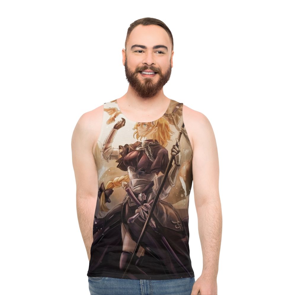 Fate series inspired Joan of Arc unisex tank top