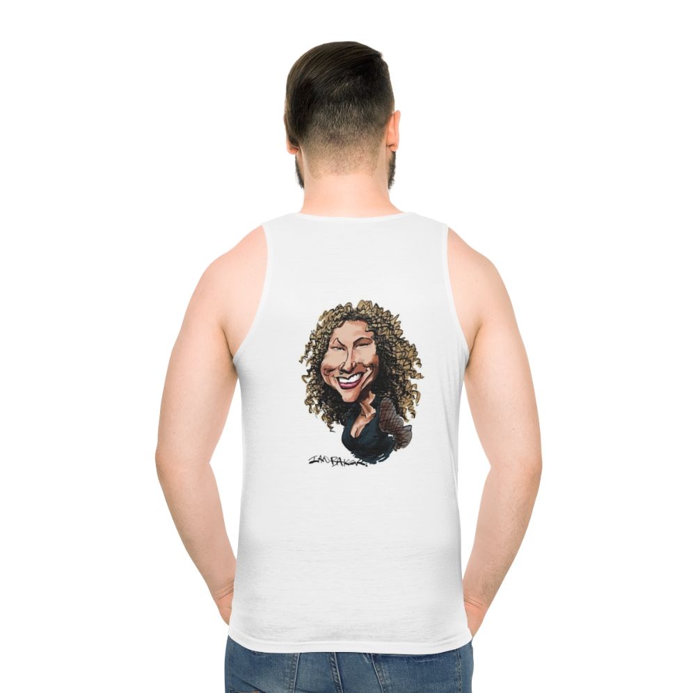 Joan Osborne Unisex Tank Top with Caricature Portrait