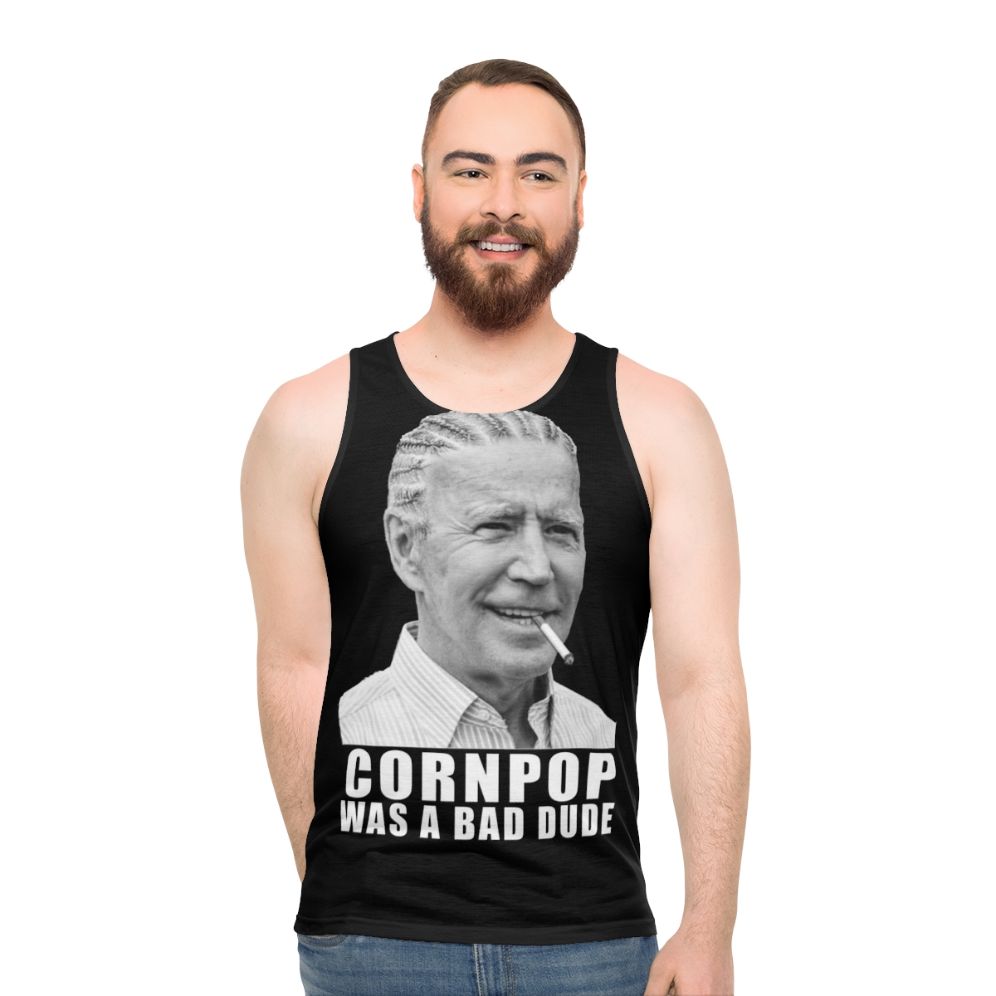 Joe Biden "Cornpop Was A Bad Dude" Unisex Tank Top