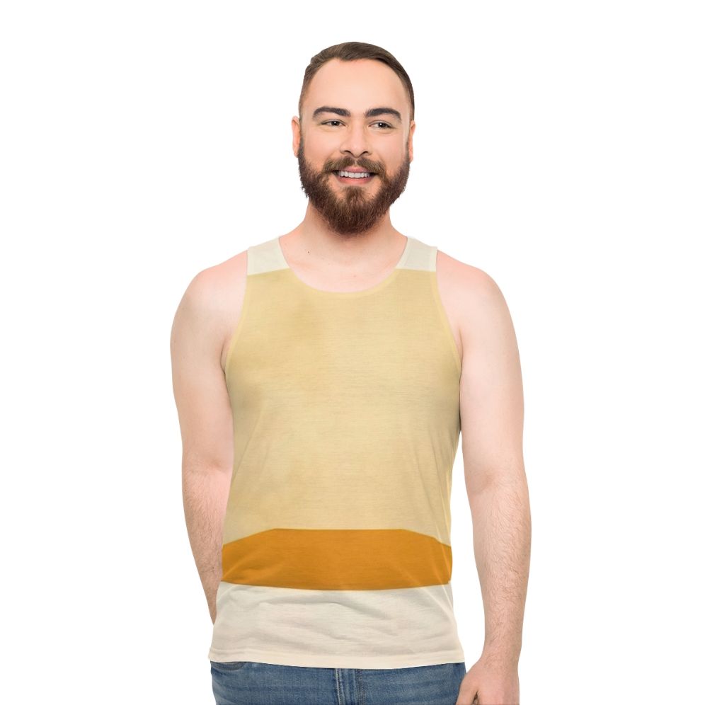 Avant garde unisex tank top featuring John Cage's experimental music