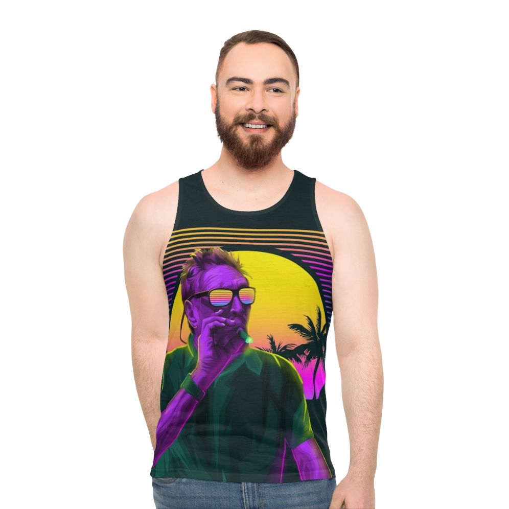 John McAfee memorial unisex tank top