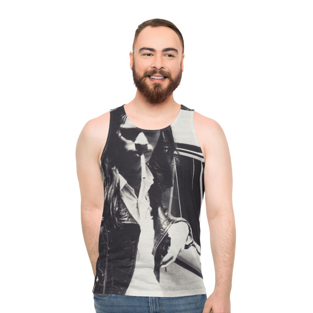 John Waters Black and White Portrait Unisex Tank Top