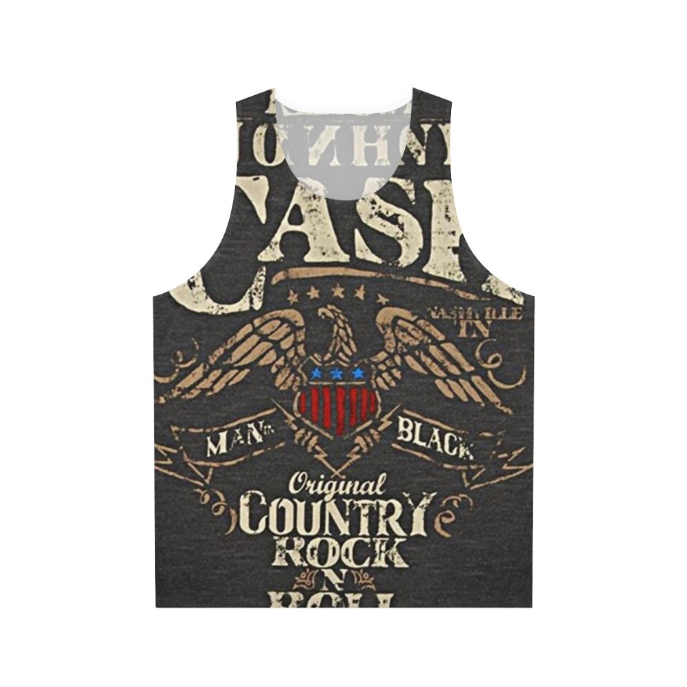 Vintage Johnny Cash Country Rock & Roll Unisex Tank Top