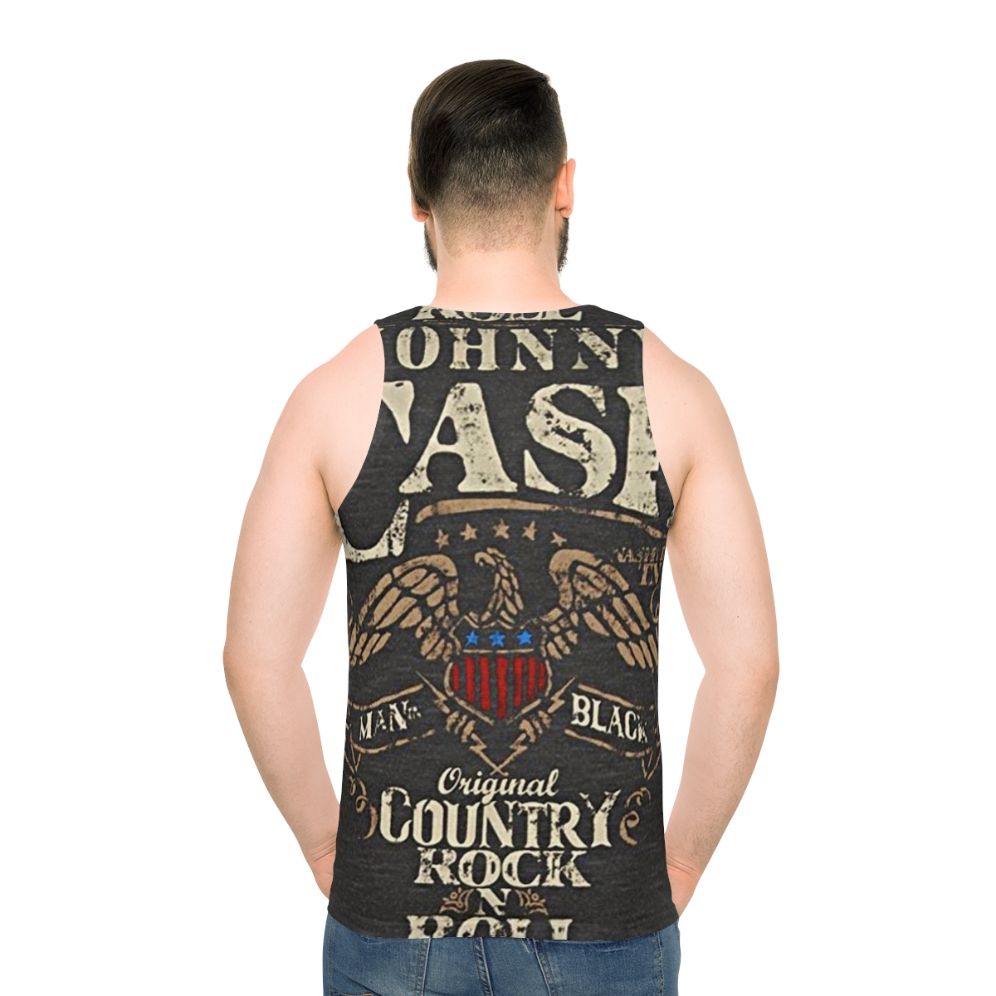 Vintage Johnny Cash Country Rock & Roll Unisex Tank Top