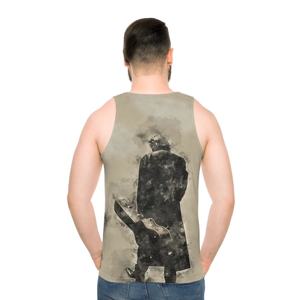 Unisex tank top featuring the iconic "Man in Black" design of Johnny Cash