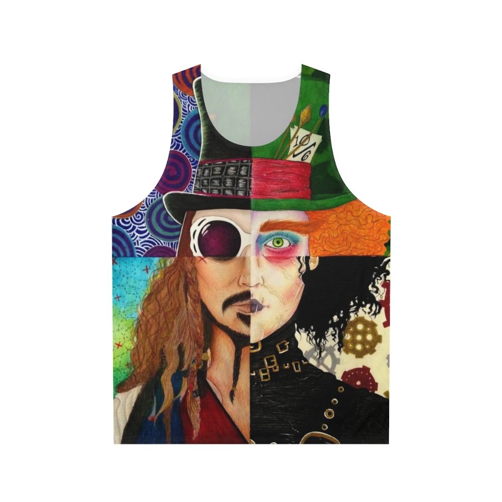 Johnny Depp Character Collage Unisex Tank Top