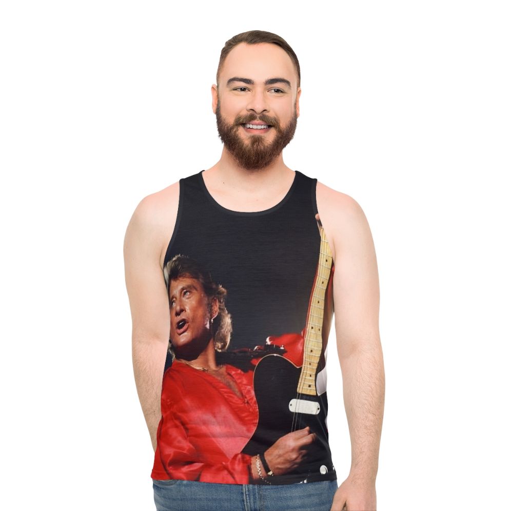 Johnny Hallyday Vintage Aesthetic Tank Top