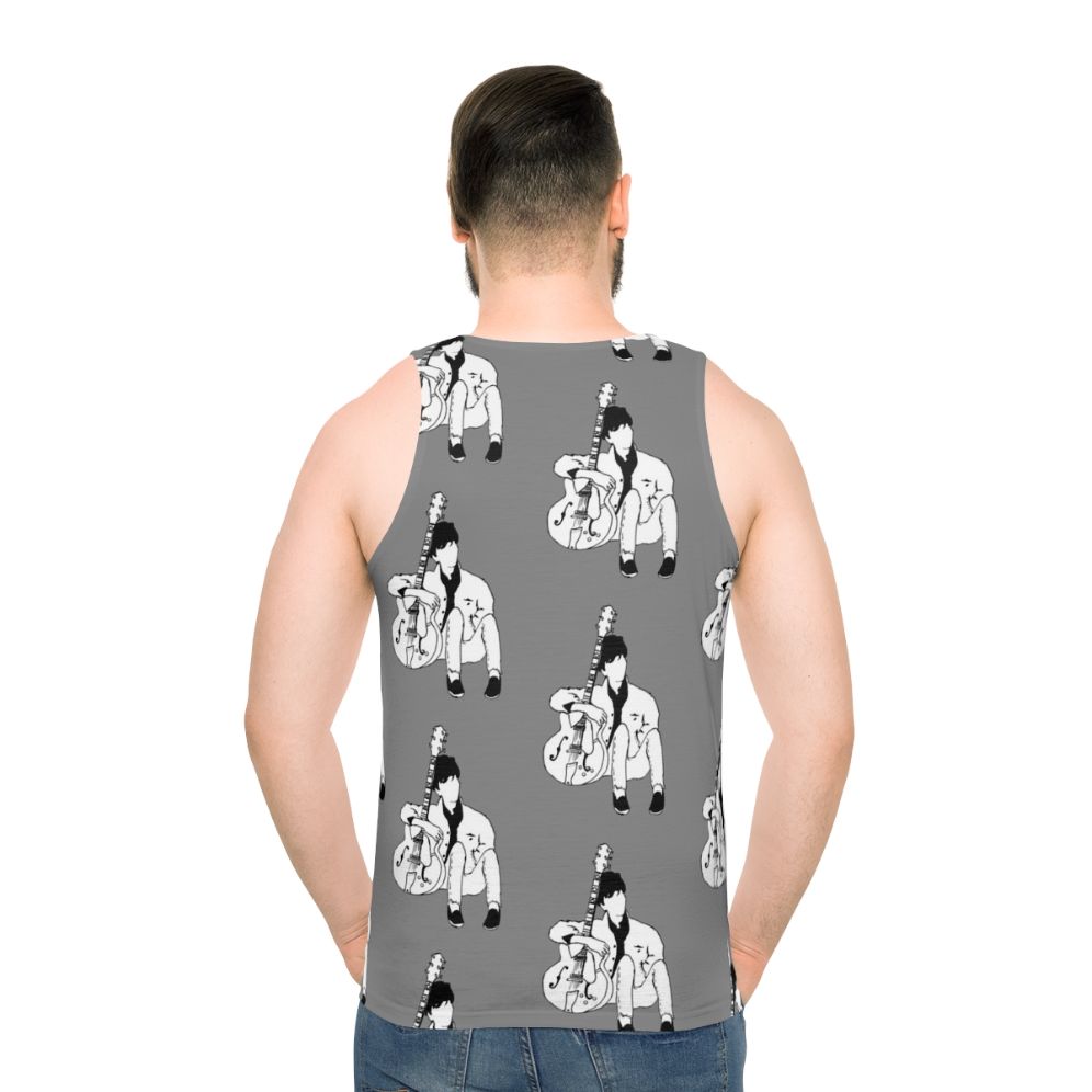 Johnny Marr of The Smiths 80s Music Unisex Grey Tank Top