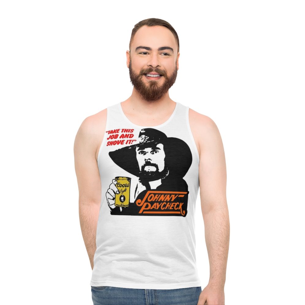 Unisex "Take This Job and Shove It" Johnny Paycheck Tank Top