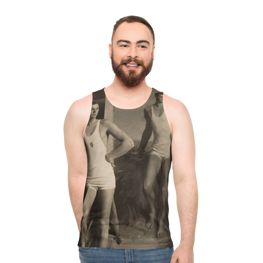 Johnny Weissmuller Unisex Tank Top for Olympian Swimmer and Film Actor Fans