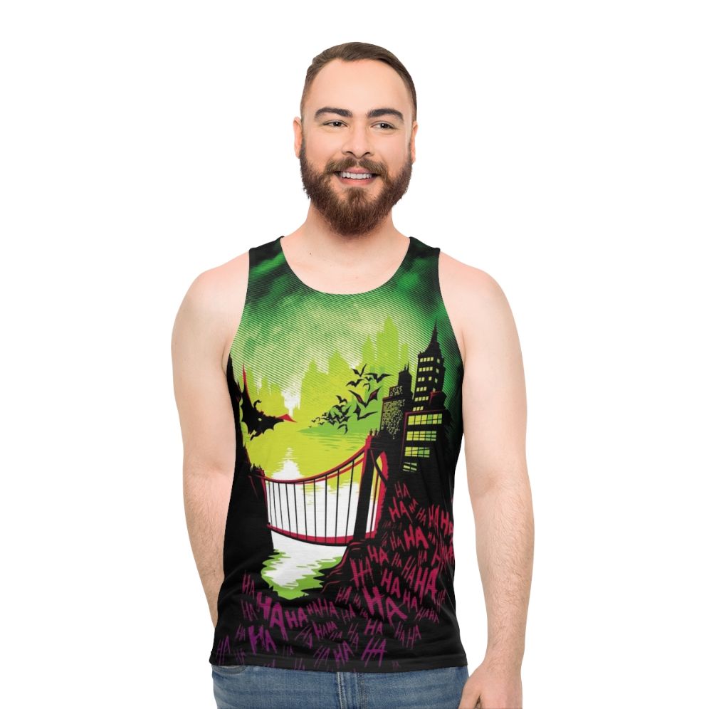 Joker and Batman Comic Book Unisex Tank Top