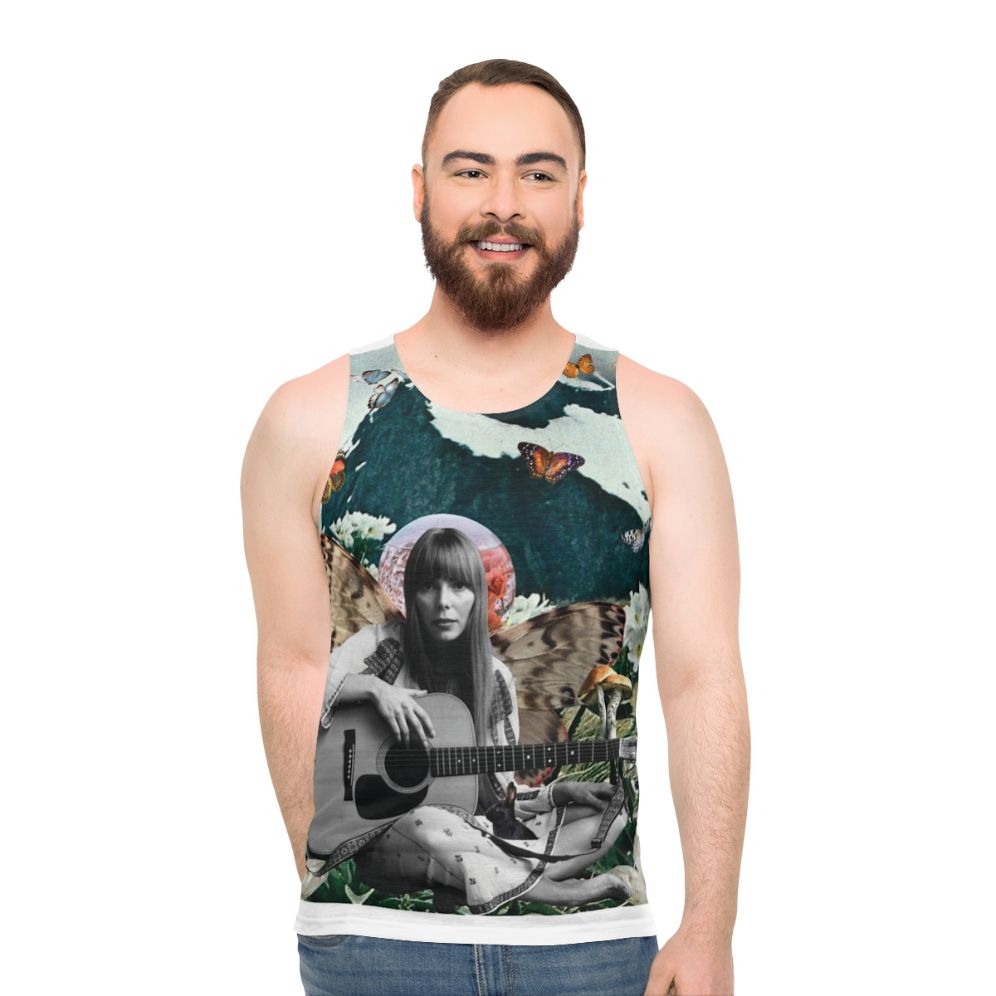 Joni Mitchell Classic Unisex Folk Music Tank Top