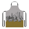 Joni Mitchell-inspired apron featuring the album cover art for "The Hissing of Summer Lawns"