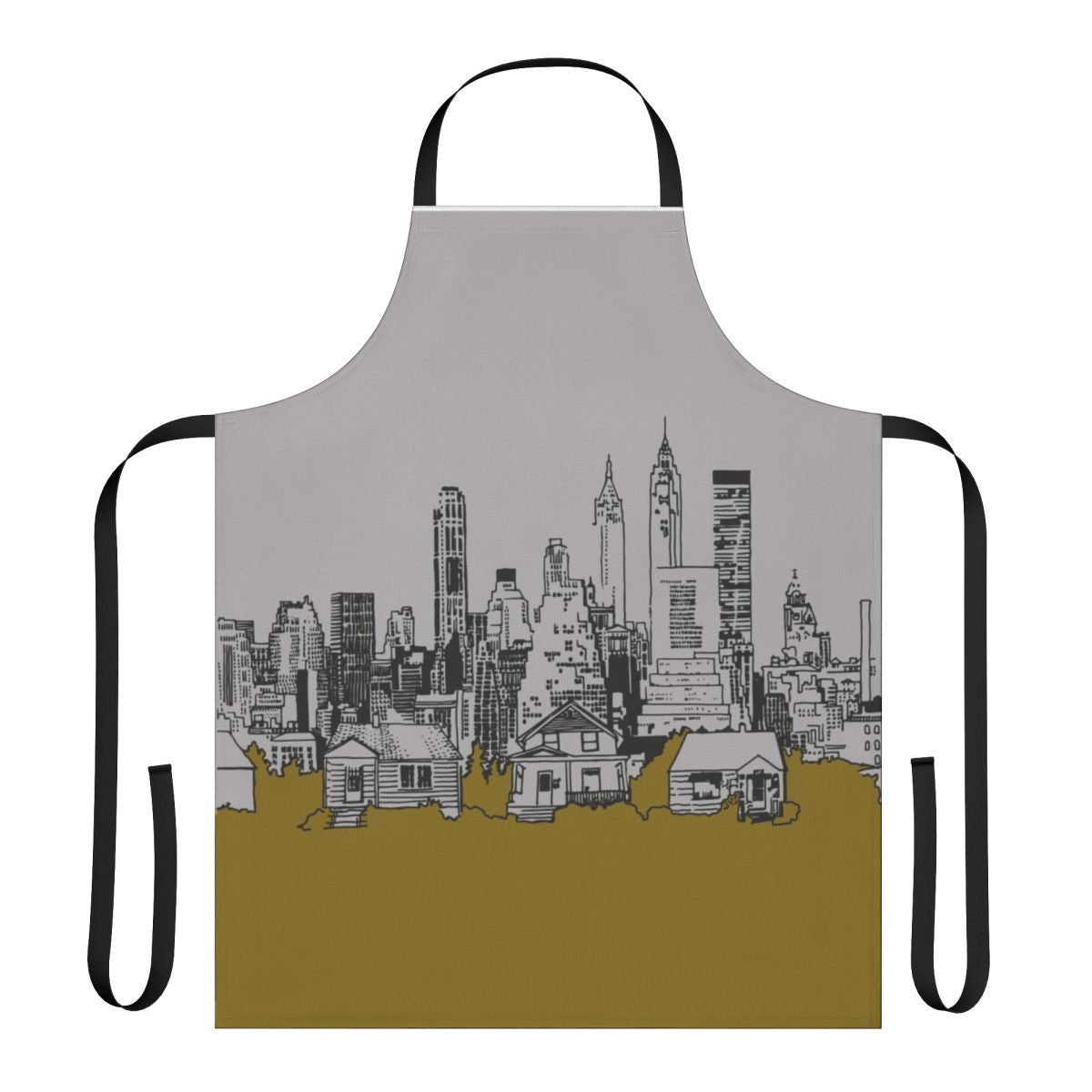 Joni Mitchell-inspired apron featuring the album cover art for "The Hissing of Summer Lawns"