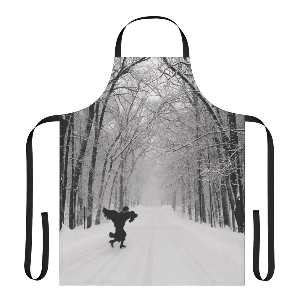 Black crow design apron inspired by Joni Mitchell's music