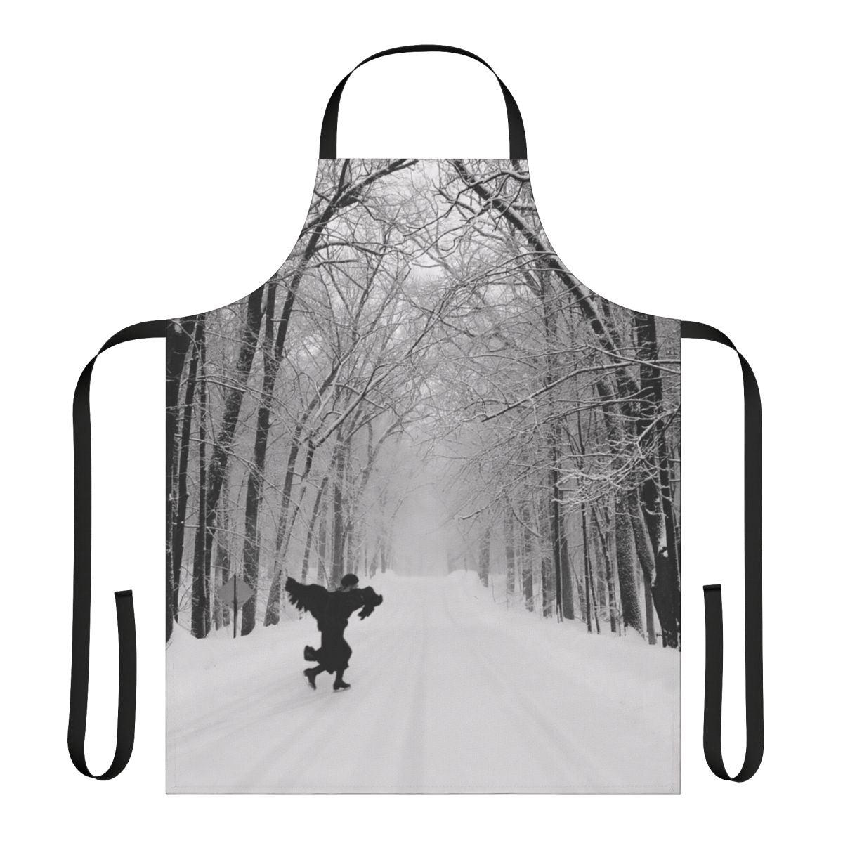 Black crow design apron inspired by Joni Mitchell's music