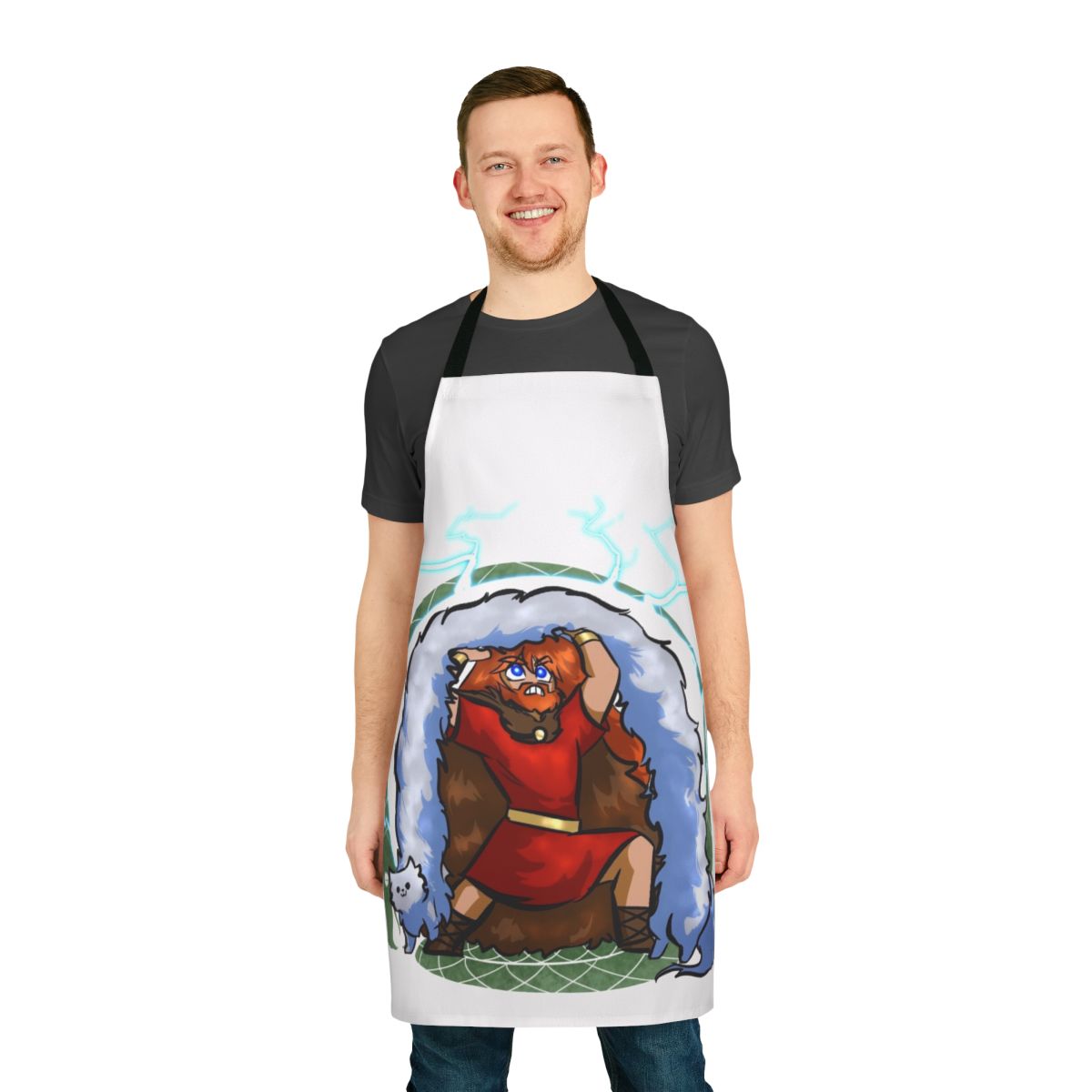 Jormungand-inspired apron featuring the mythical serpent from Norse mythology