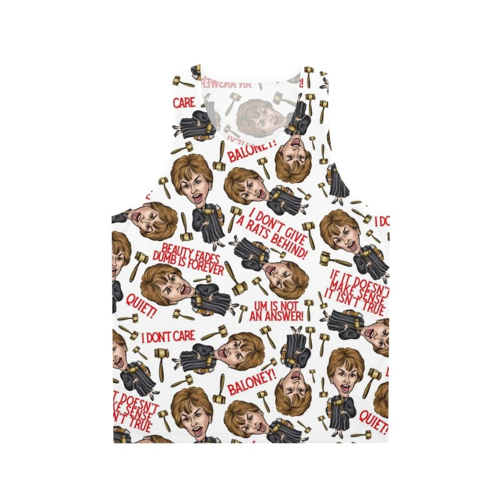 Judge Judy Print Unisex Tank Top