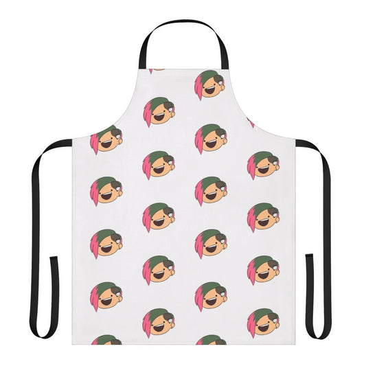 Judy Alvarez inspired apron with cyberpunk 2077 design