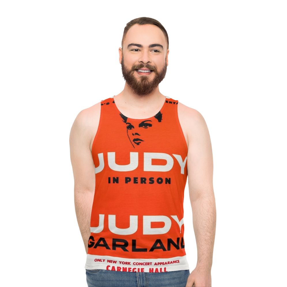Judy Garland Live at Carnegie Hall Vintage Poster Unisex Tank Top