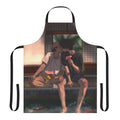 Jujutsu Kaisen inspired apron featuring characters Megumi Fushiguro and Yuuji Itadori