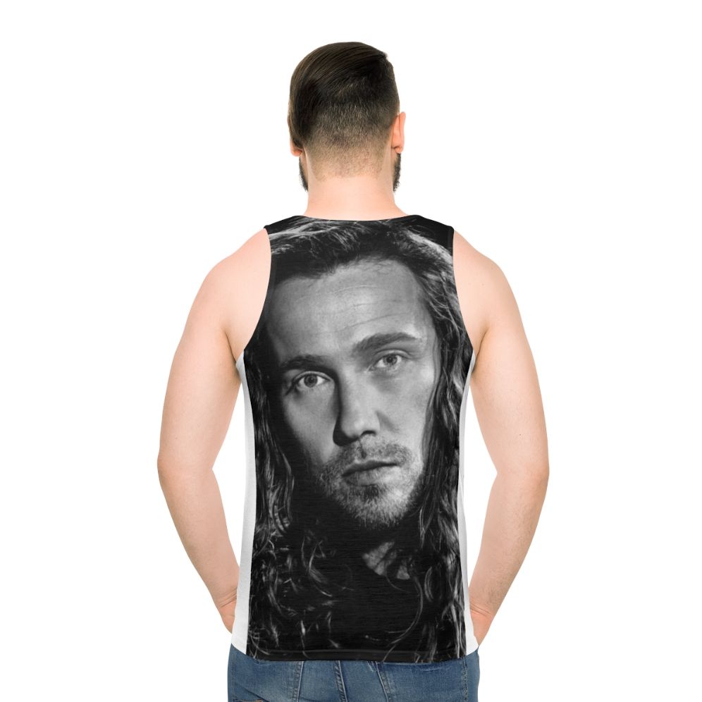 Julien Dor Black and White Portrait Unisex Tank Top